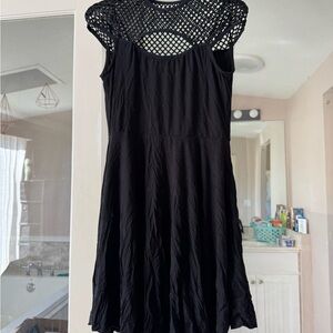 Killstar Black Women's Fishnet Dress